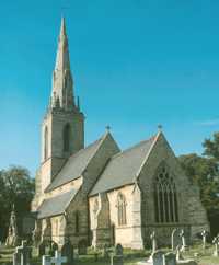 View of the church from the south-east