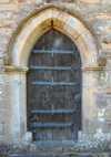West door, medieval ironwork