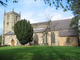 View of the south side of the church