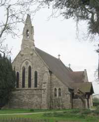 View of the church from the south-west