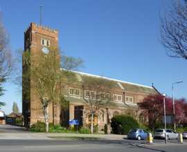 View of the church from the south-west