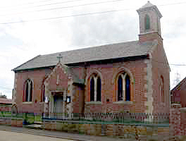 View of the church from the (liturgical) north - actually east