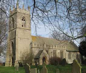 View of the church from the south-west