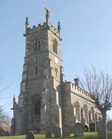 View of the church from the south-west