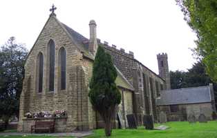 View of the church from the north-east