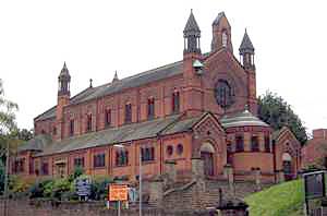 View of the church from the south-west