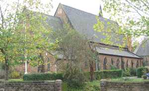 View of the church from the north-east