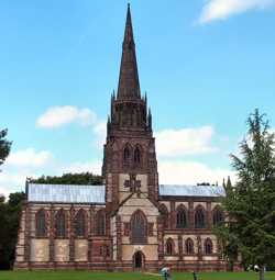 View of the south side of the chapel