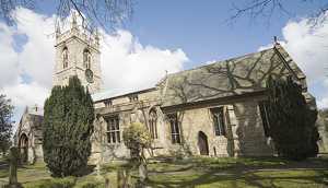 View of the church from the south