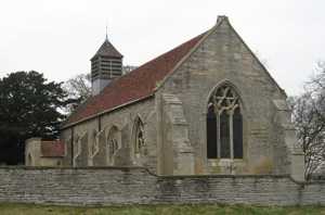 View of the church from the south-east