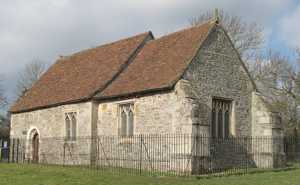 View of the church from the south-east