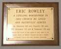 Eric Rowley Memorial