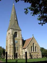 View of the church from the south-east