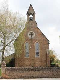 View of the church from the west (as seen from the street)