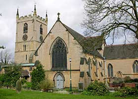 View of the church from the south-east