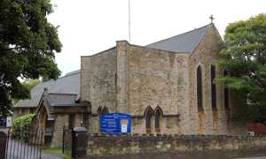 View of the church from the north-west