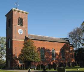 View of the church from the south-west