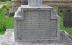 Inscription on east face of War Memorial