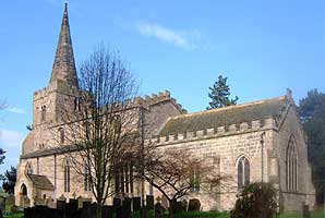 View of the church from the south-east