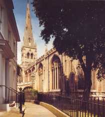 View of the church from the South-east