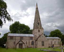 View of the church from the south