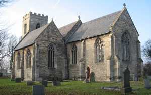 View of the church from the south-east