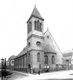 View of the church from Carlton Road