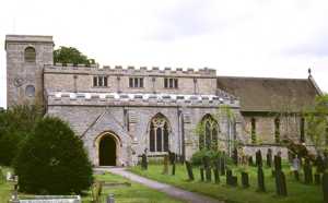 View of the church from the south