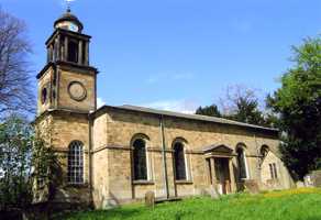 View of the church from the southwest