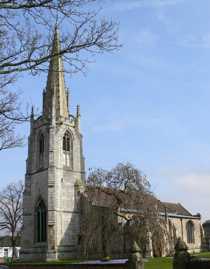 View of the church from the south-west