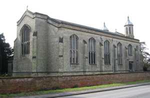 View of the church from the north east