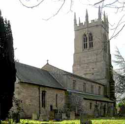 View of the church from the north-east