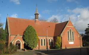 View of the church from the south