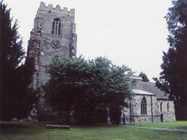 View of the church from the south-west