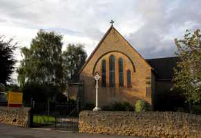 View of the church from the west