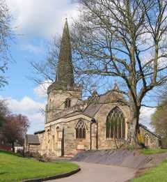 View of the church from the south-east