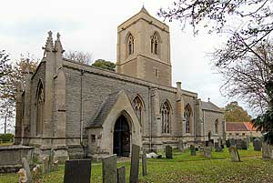 View of the church from the south-west