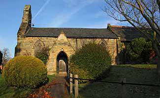 View of the church from the south-west