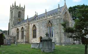 View of the church from the south-east