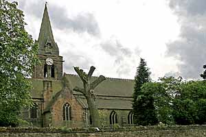 View of the church from the north