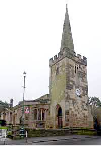 View of the church from the north-west, as seen from the street