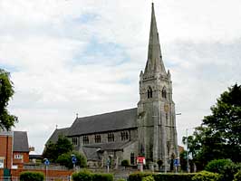 View of the church from the north-west